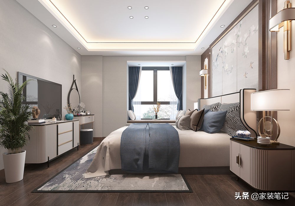 160平方新中式装修风格全屋效果图,160平复式两层装修效果图新中式