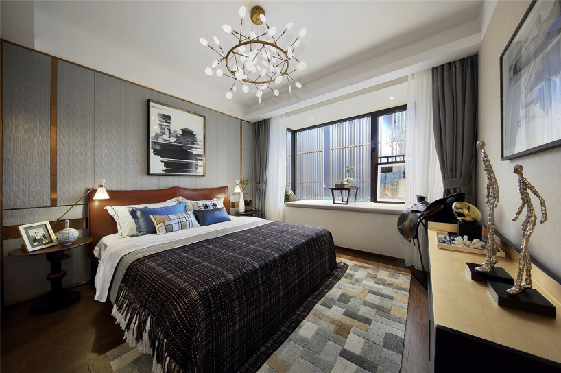 115平方北欧轻奢彩色装修,115平南北通透北欧装修