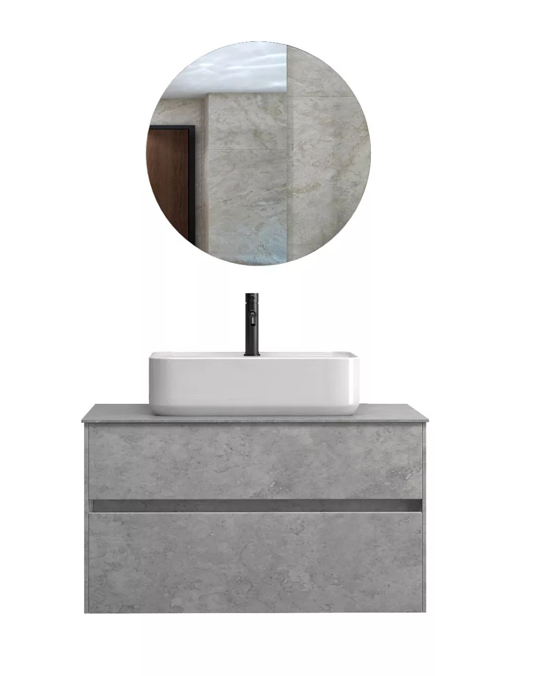 新式的岩板浴室柜物美价廉,最新浴室岩板柜