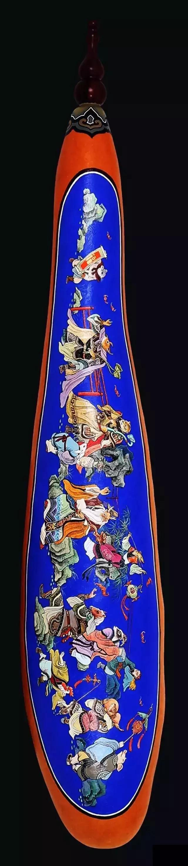 五福临门葫芦工笔,中国工笔画葫芦