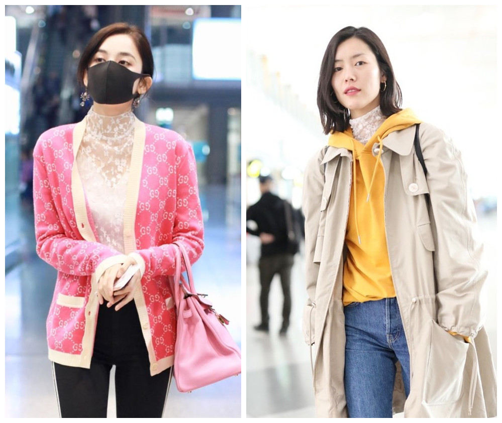 超模也扛不住？让神颜娜扎败下阵的打底衫，刘雯穿上竟也是土气！