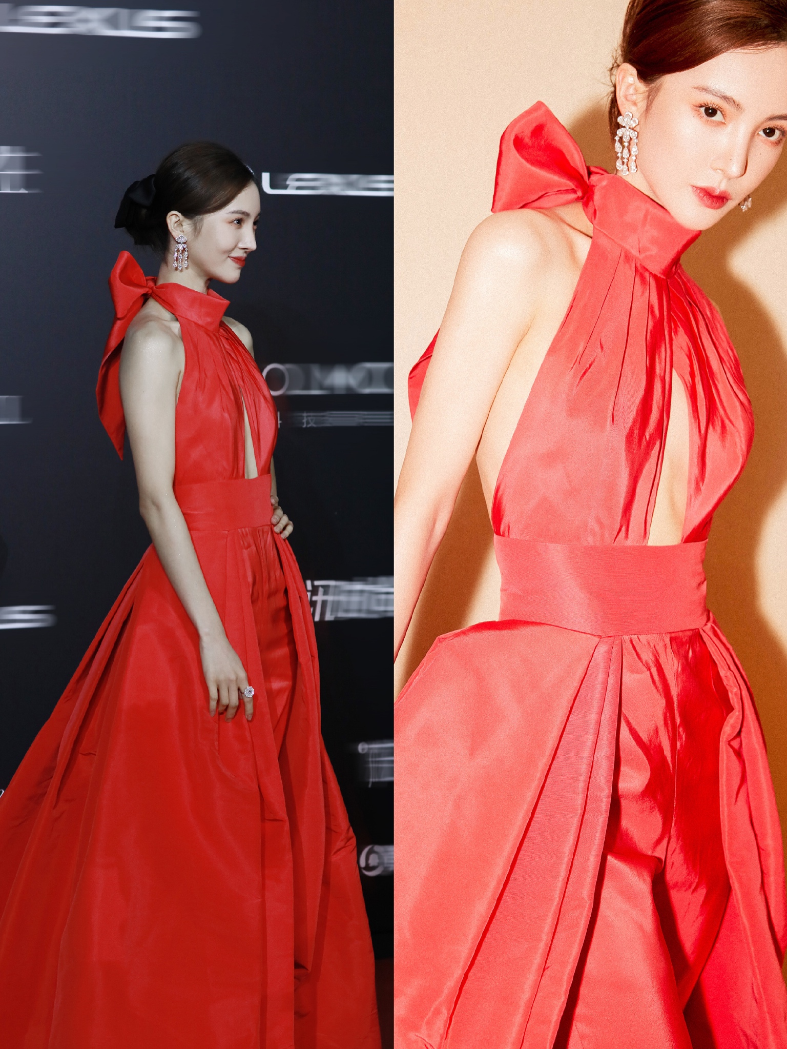 林青霞蝴蝶结丸子头,林青霞蝴蝶结造型