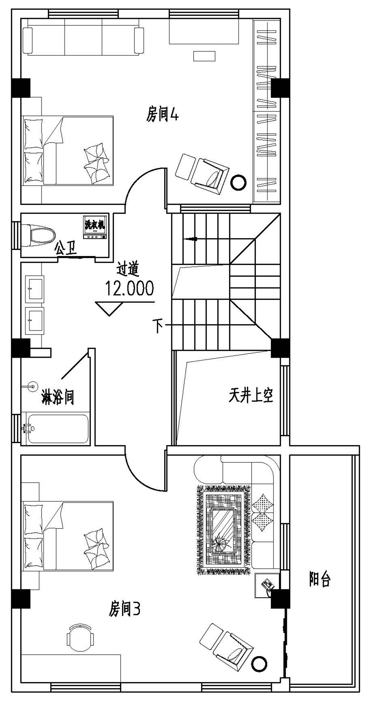 14*14宅基地自建房商铺设计,宽14米深18米怎样设计商铺