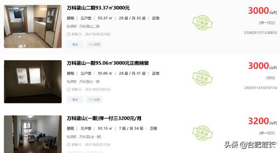 合肥房价每个区是多少,合肥出租房价格是多少钱一个月