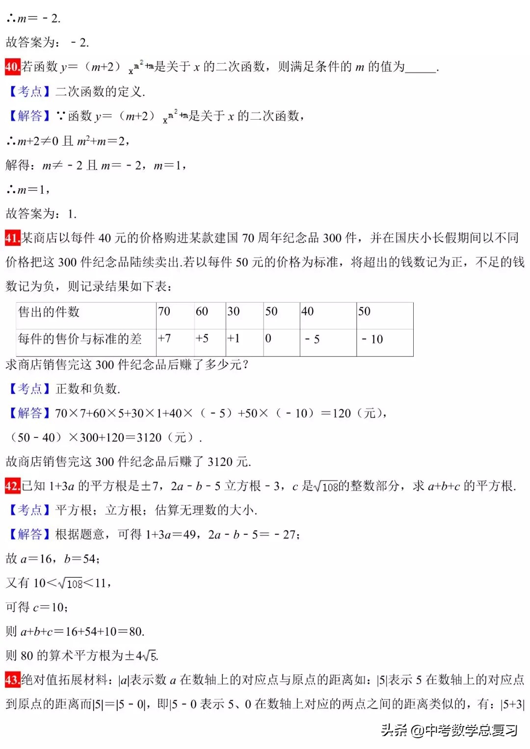 初中数学三大函数和几何题,初中数学必须掌握的28个核心考点