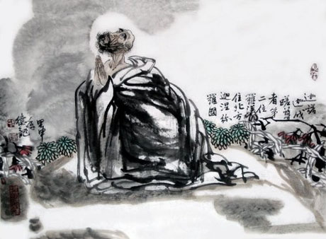 佛教十八罗汉都是修成正果的凡人,十八罗汉中迦叶尊者图片