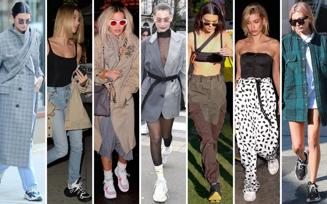 刘雯麦穗鞋,唐嫣刘雯马丁靴搭配图片