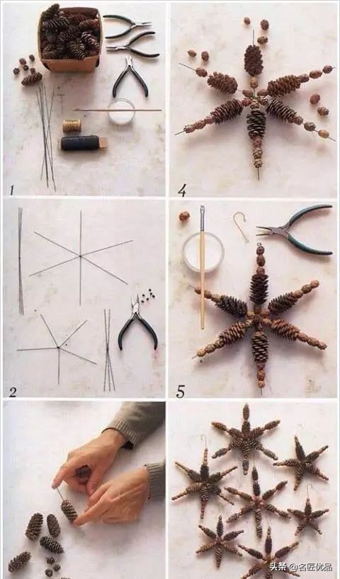 松塔创意手工实用又好看,松塔创意手工动物