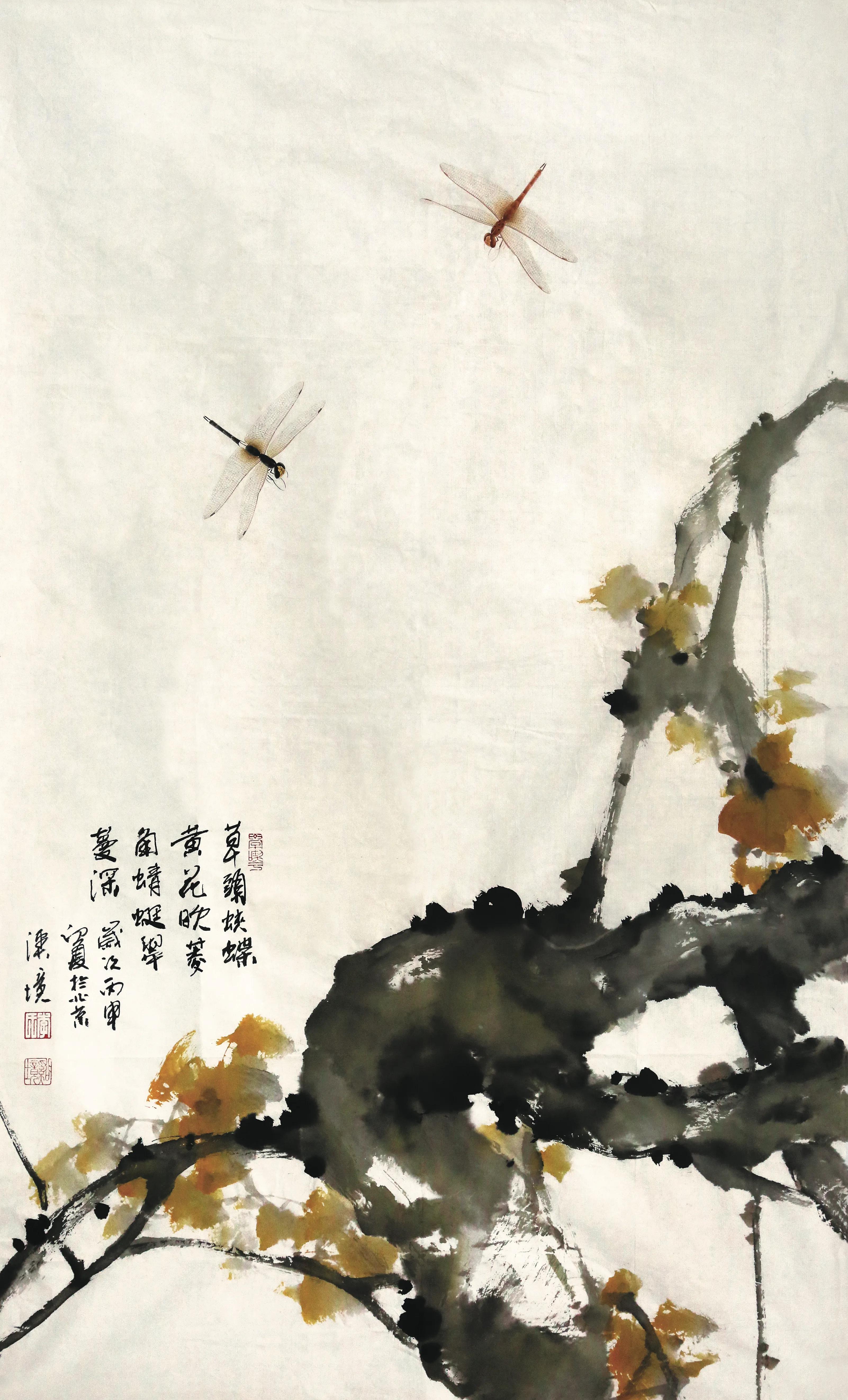 李溪境画作价格,李溪镜花鸟作品