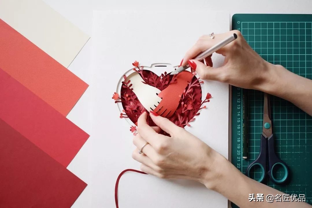 适合做多层立体纸雕的图,屋子半立体纸雕