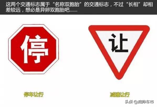 分不清的路标,分不清交通标志