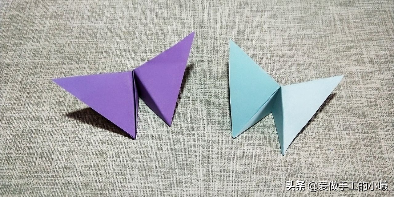 怎么做简单的小蝴蝶折纸,可以飞的立体小蝴蝶折纸