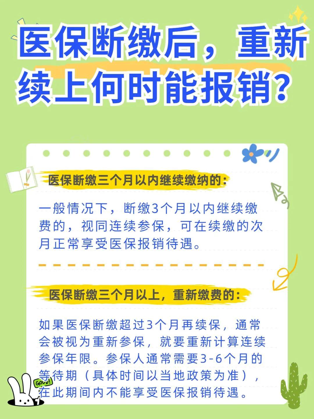 农村医保补缴后什么时候可以报销,职工医保欠费补缴后住院能报销吗