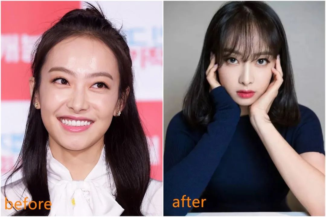 lisa刘海前后对比照,lisa再出新造型刘海