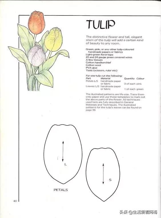 皱纹纸花朵手工艺术,纸艺玫瑰花的制作方法皱纹纸