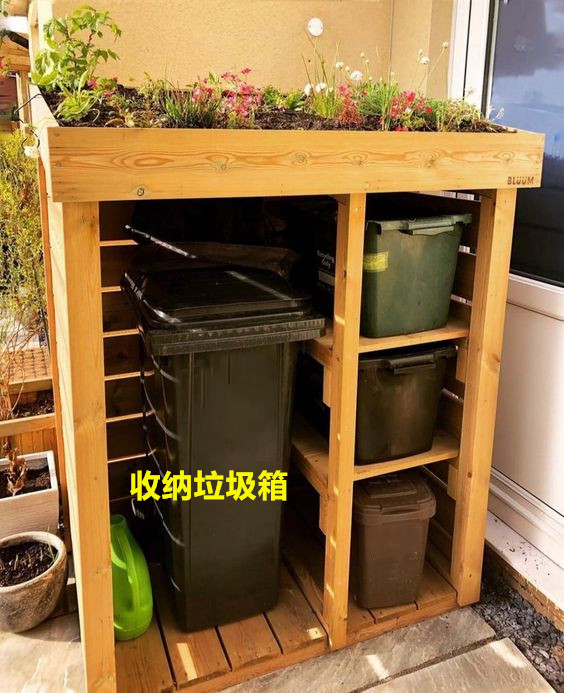 不占地方的种菜种花架子,简易木屋屋顶种花