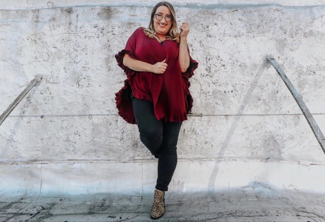 大码穿搭活力潮酷,肥胖大码穿搭整套