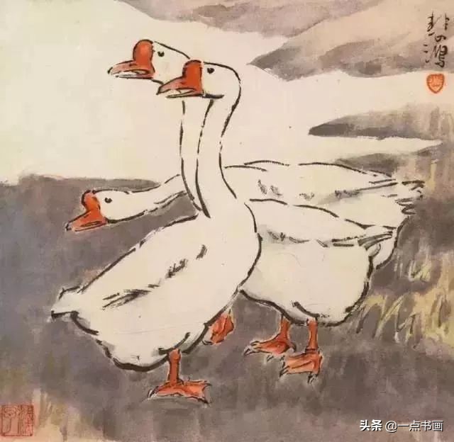 图文教程鹅的写意画法,鹅的简单画法教程