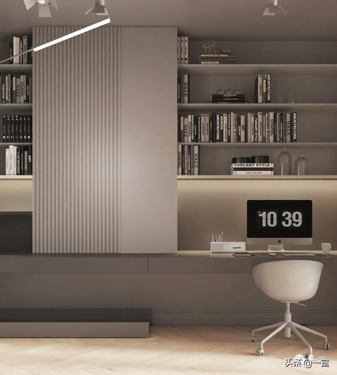 餐厅书房一体设计,书房客房一体设计