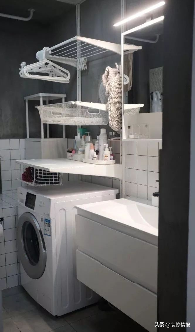 日本洗衣区收纳方法,日本主妇洗衣偷懒小妙招