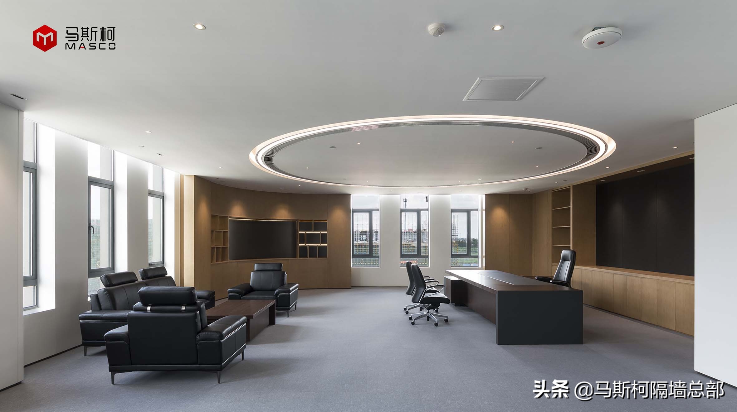 办公室防火玻璃隔断图片,办公室断桥铝防火大玻璃隔断