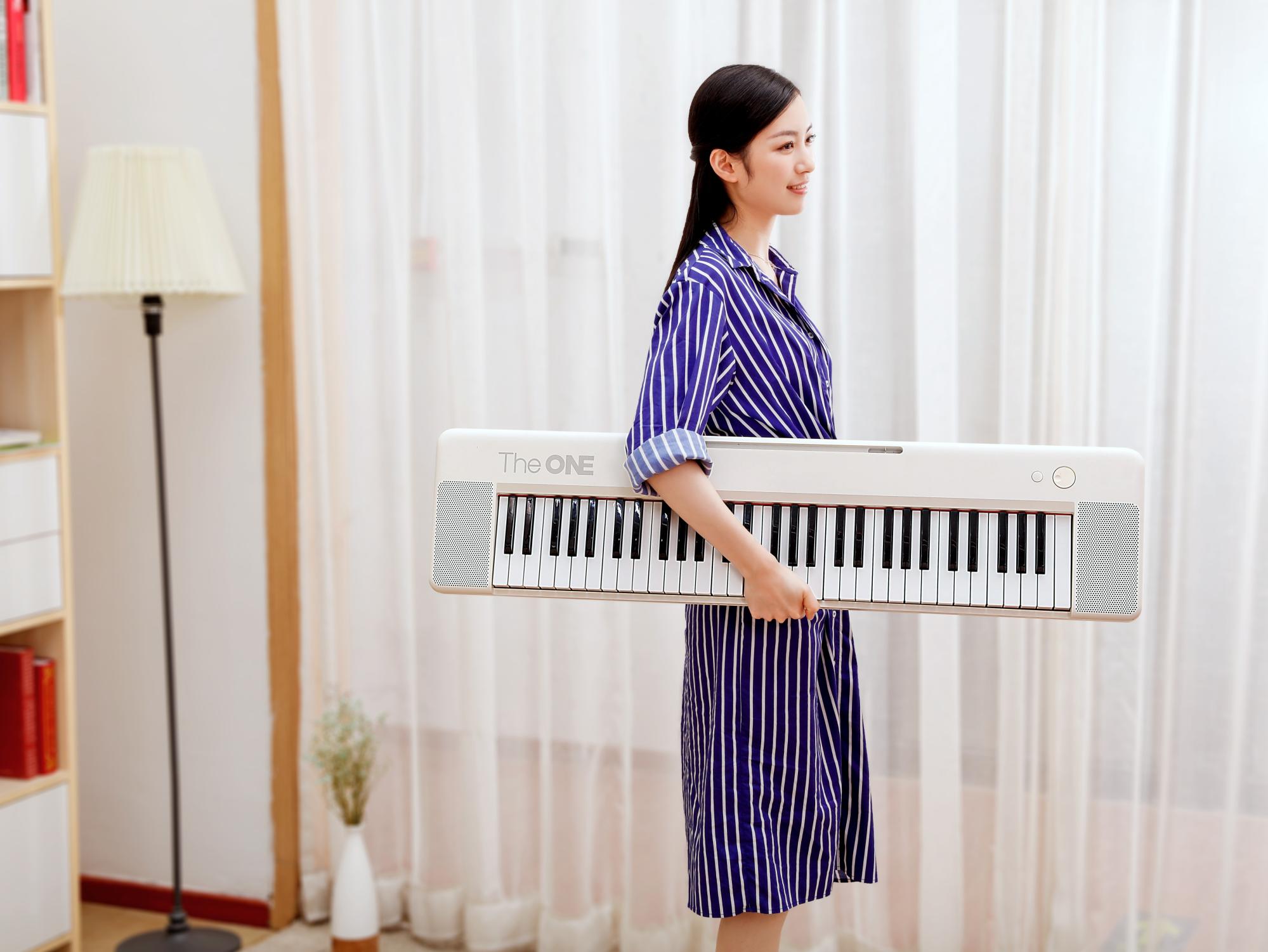 theone智能钢琴电子琴,theone电子琴怎么连接蓝牙视频