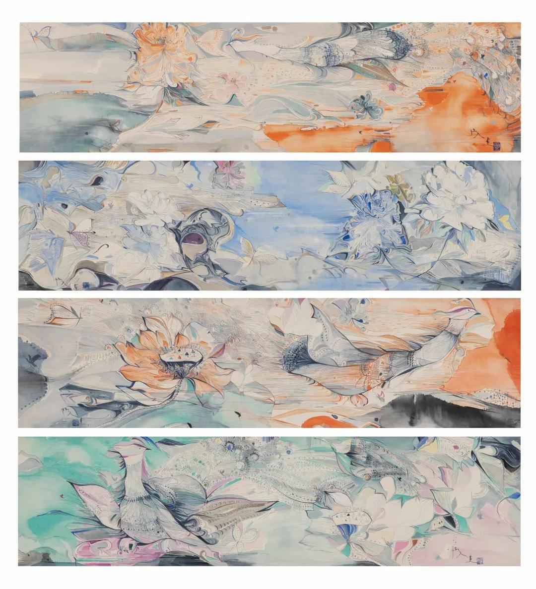 赵怡文中国画作品展,江苏书画院名家