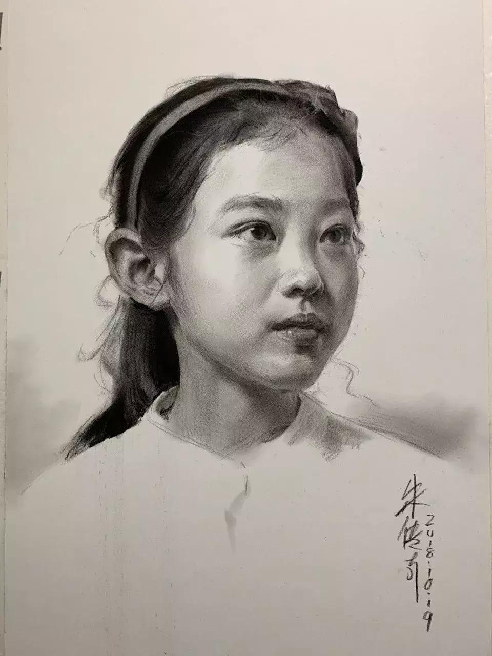 央美状元朱传奇素描,央美朱传奇