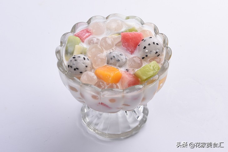 西米露的水果捞好吃吗,西米露坚果水果捞