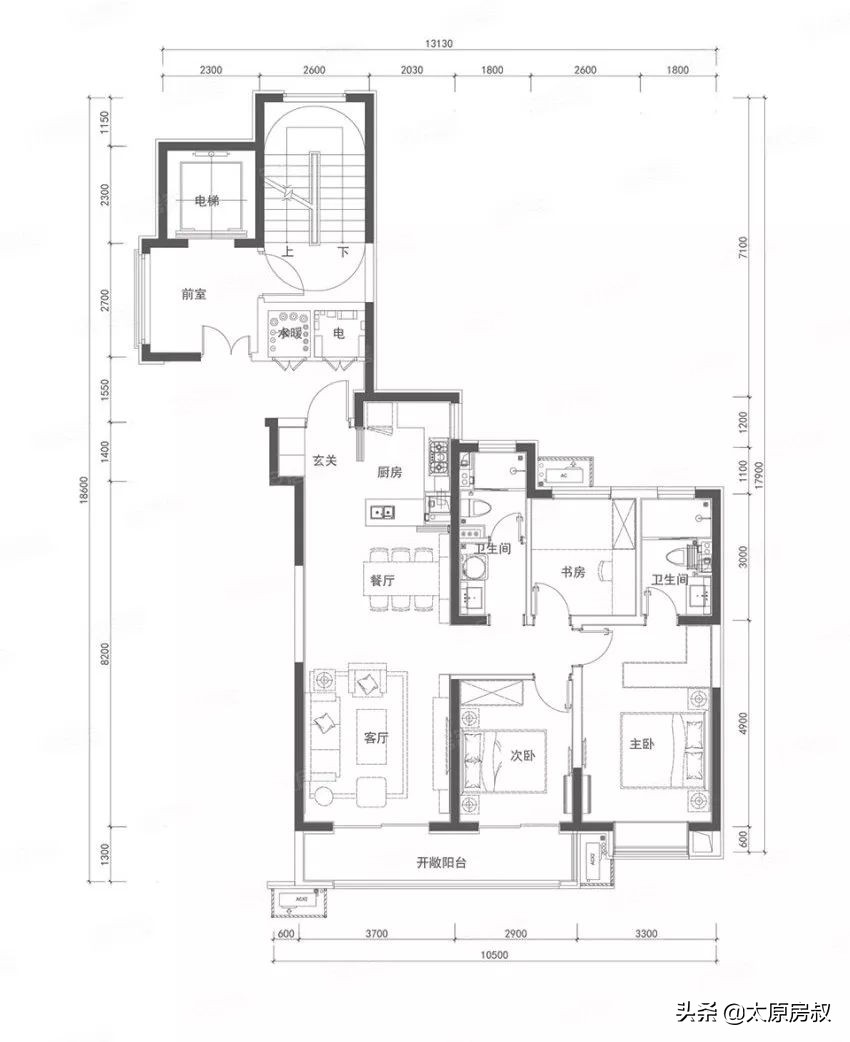 南中环万科蓝湾传奇一层带院子,太原南中环万科蓝湾传奇