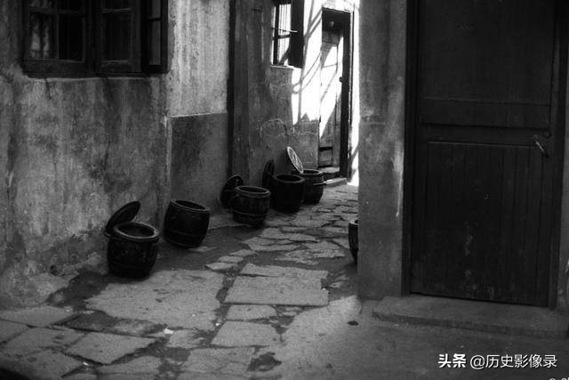 上海潭子湾路老照片,上海三十年代老照片贫民窟