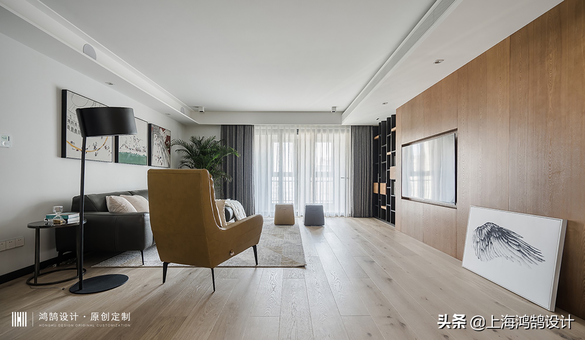 90平原木混搭非常温馨的小窝,60平米原木混搭风