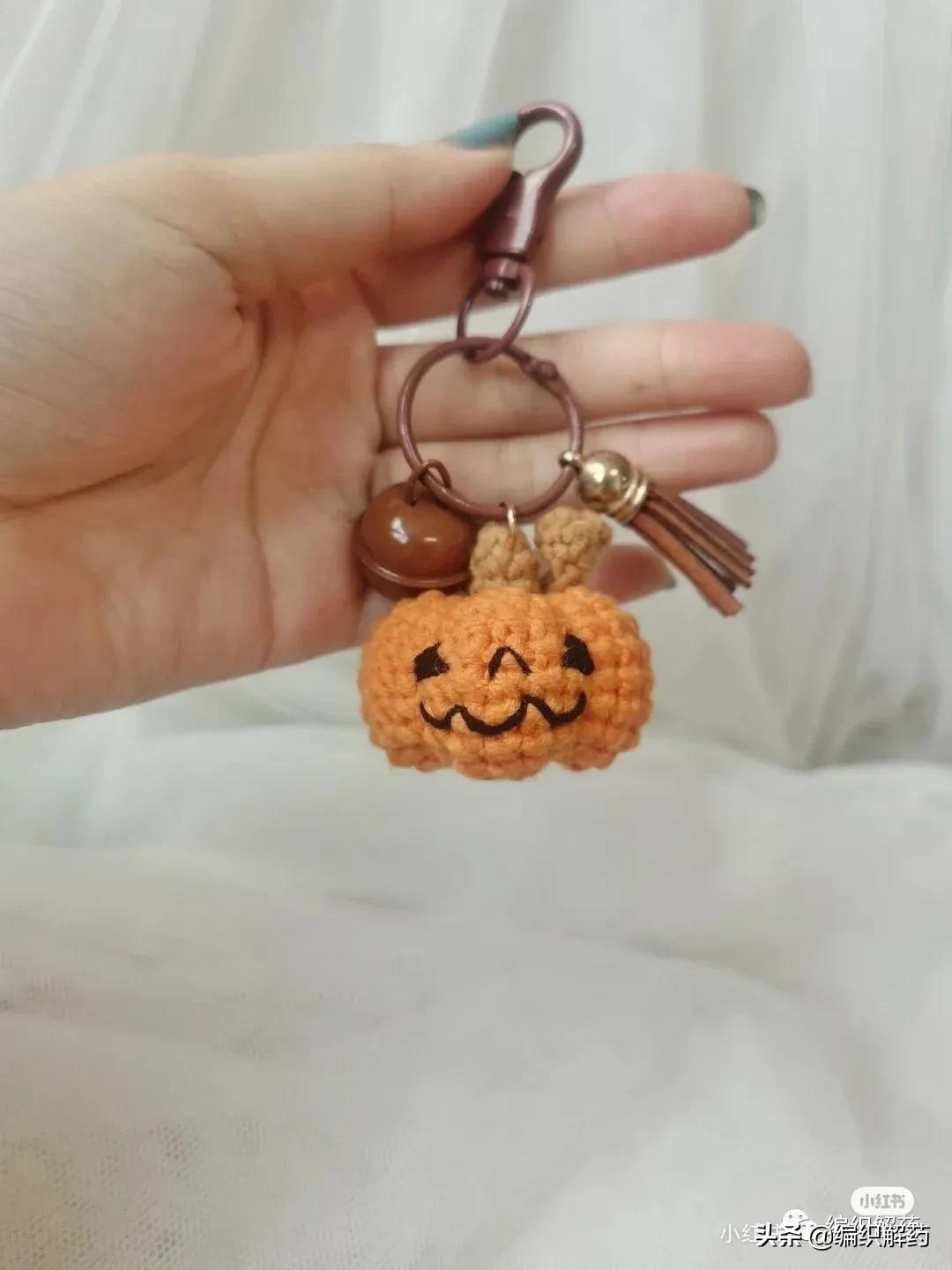 万圣节玩偶挂件钩针教程,钩针玩偶圣诞精灵图解