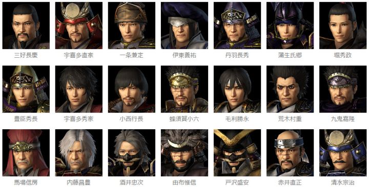 无双都有什么英雄,无双武将