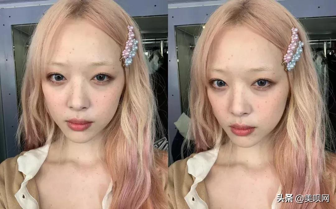 雪莉雀斑妆视频,雪莉伪素颜妆