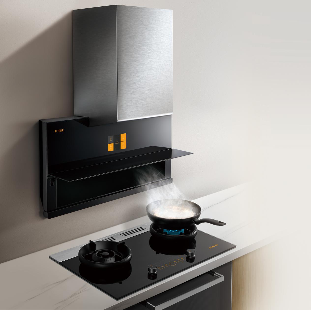 怎么设计好打理的厨房排油烟机,半开放式厨房设计油烟机