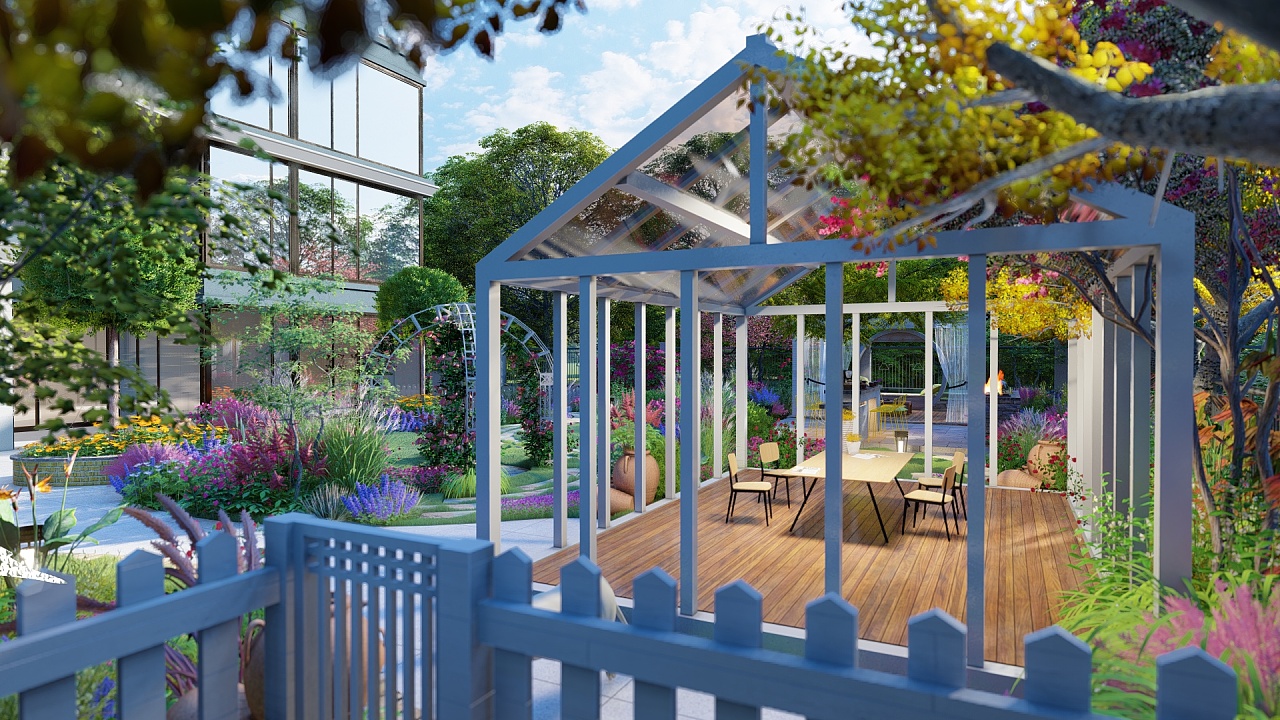 庭院遮风挡雨阳光房,100款阳光房庭院设计