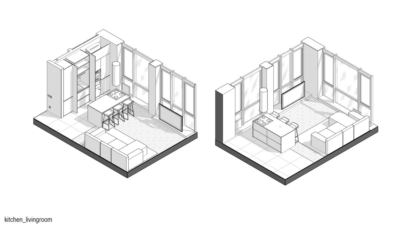 在这个68㎡的时尚家,玻璃才是主角