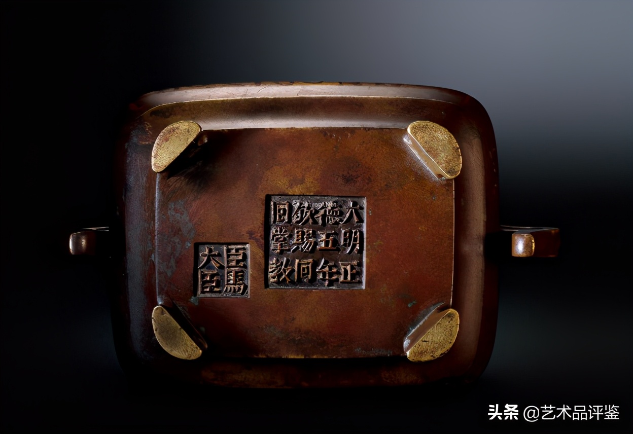 明代双耳老铜香炉大明宣德款价格,明代簋式双龙抱款铜香炉值多少钱