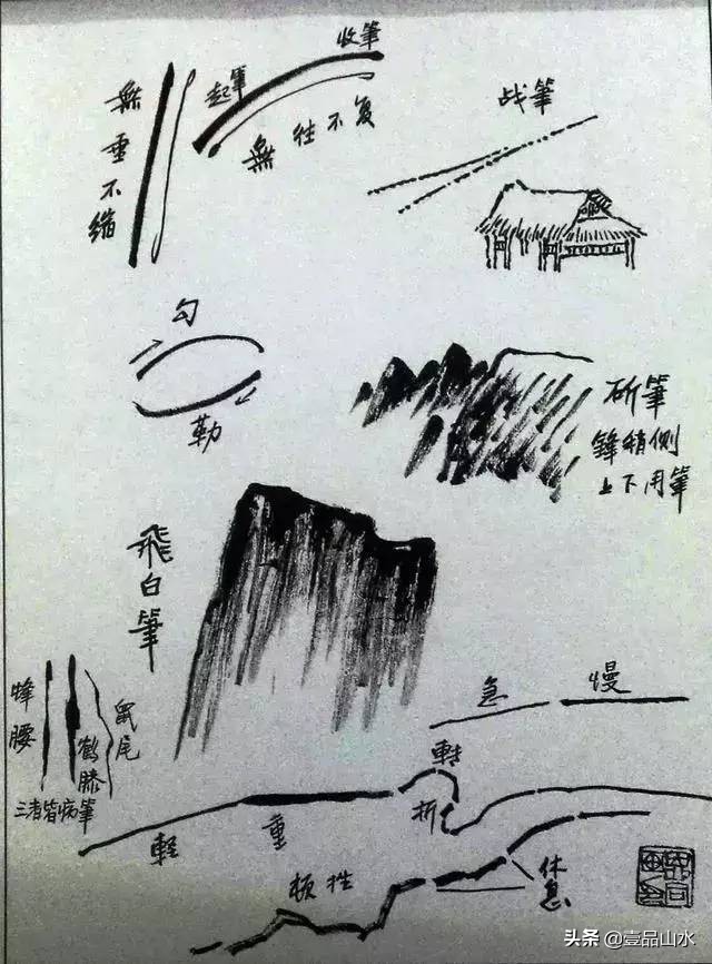 中国山水画技法详细步骤与技巧,山水画初学者的入门基础画树技法
