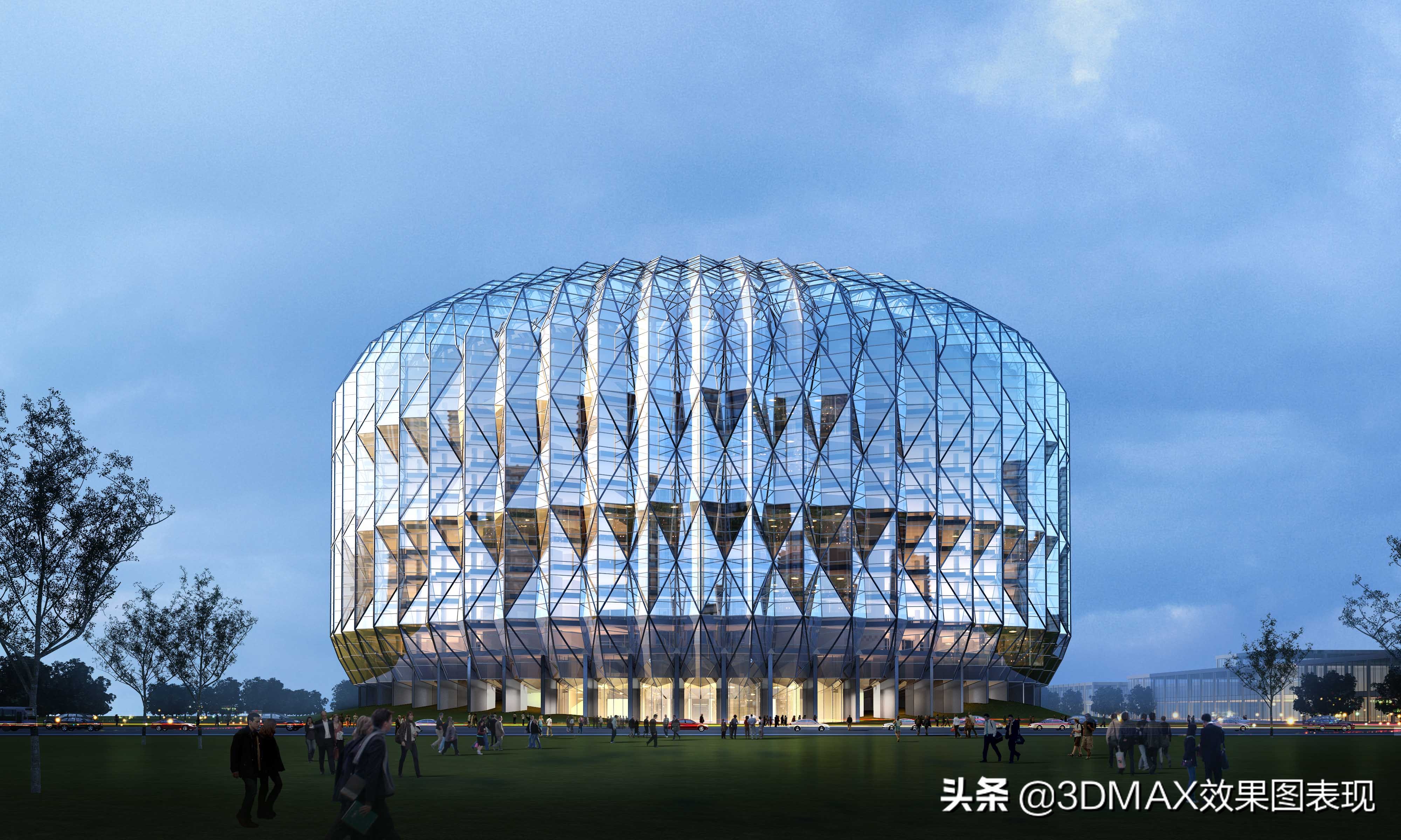 3d室外建筑效果图出图,3d仿古建筑模型效果图