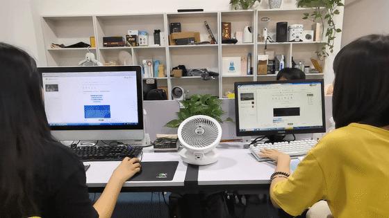 家用空气循环风立体扇,风扇家用卧室超静音空气循环扇