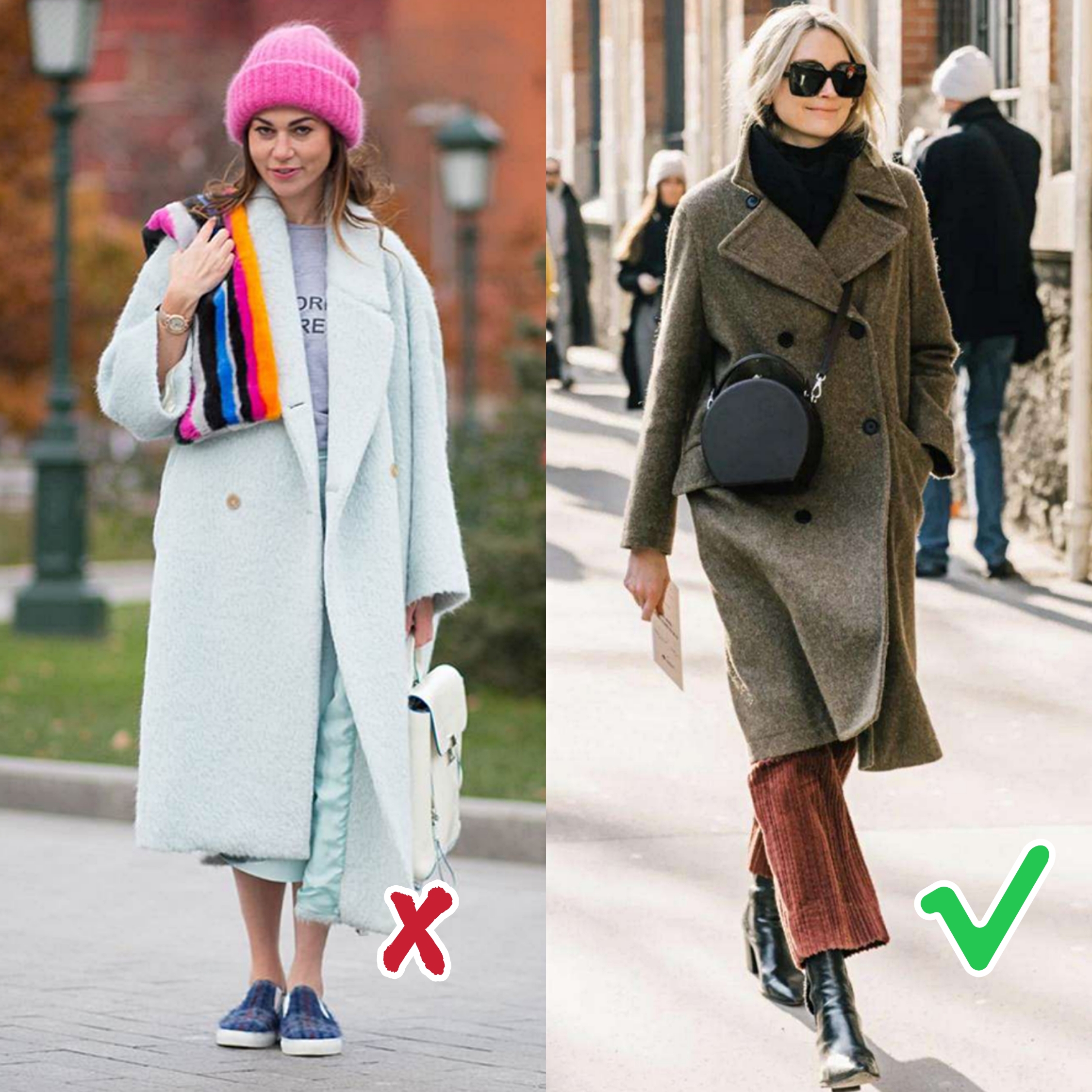 天气冷暖怎么穿衣服显瘦,天气越来越冷的穿衣搭配