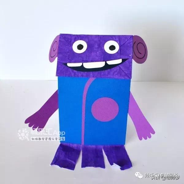 环保纸袋手工创意创作思路,幼儿纸袋手工环保创意图片