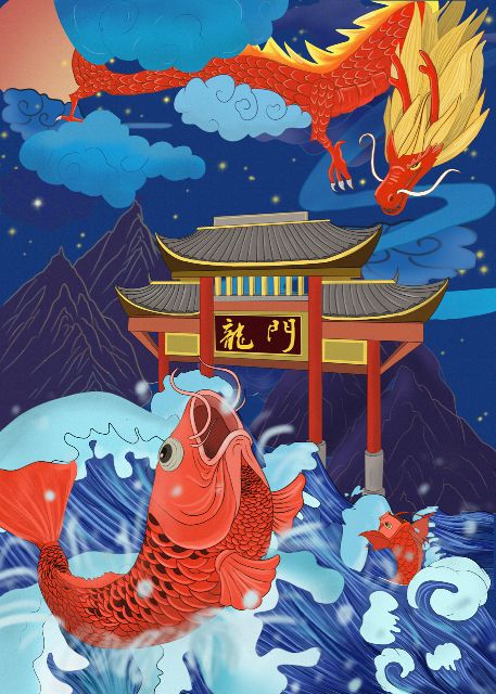 锦鲤的寓意和象征风水图,吉祥物锦鲤的寓意和象征