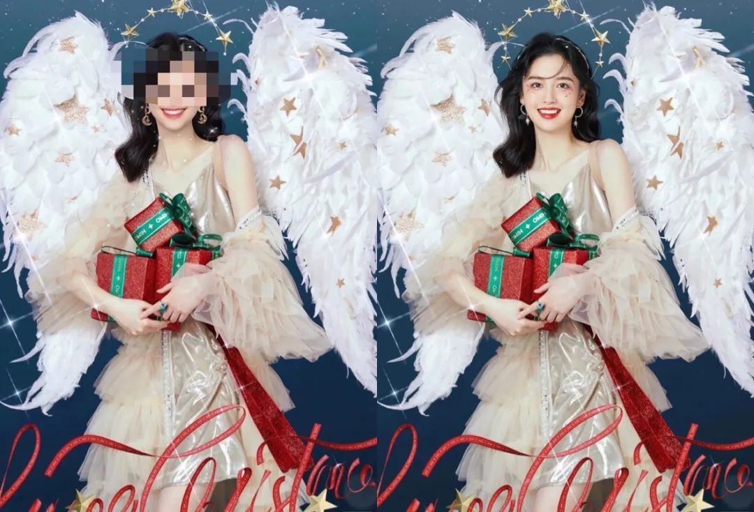 拍完海马体才知道自己有多丑,海马体圣诞情侣照写真吐槽