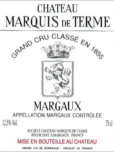 法国波尔多葡萄酒酒标的认识,波尔多1855列级庄酒标解读