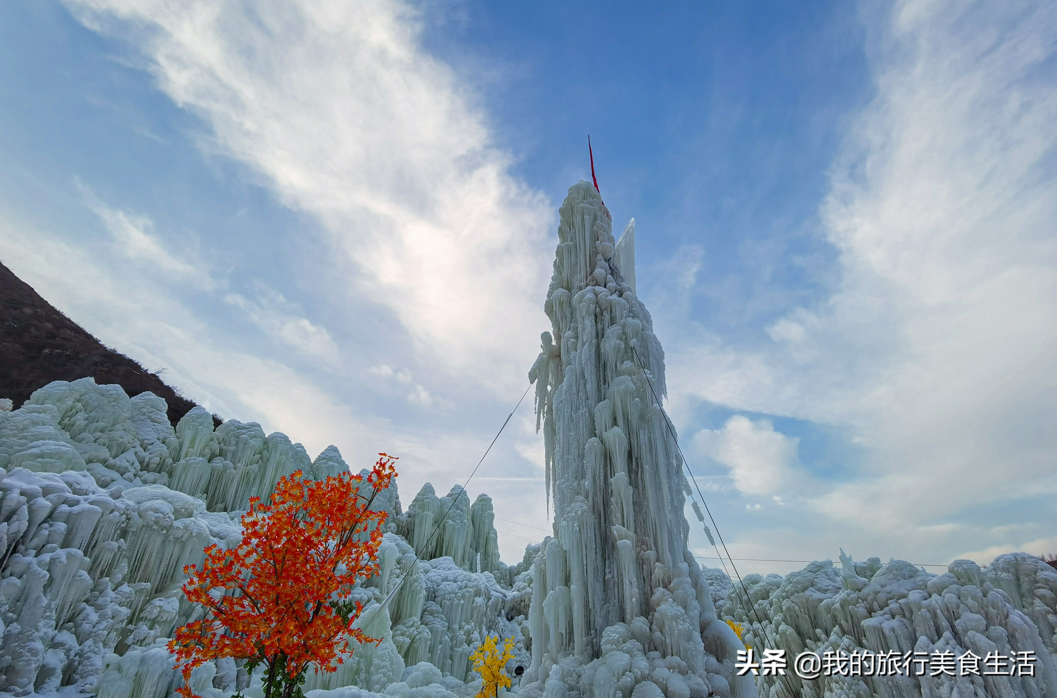 太原在哪看冰瀑布,太原冰川瀑布