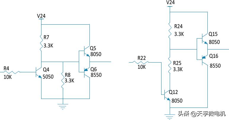 微型直流电机电源接线,微型电机驱动电路原理图