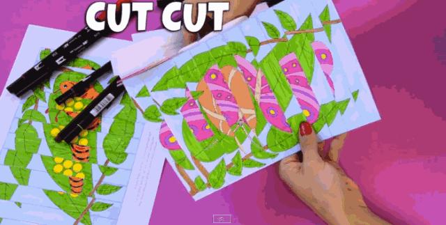 创意手工折纸挂起来装饰,手工折纸创意垃圾桶照片